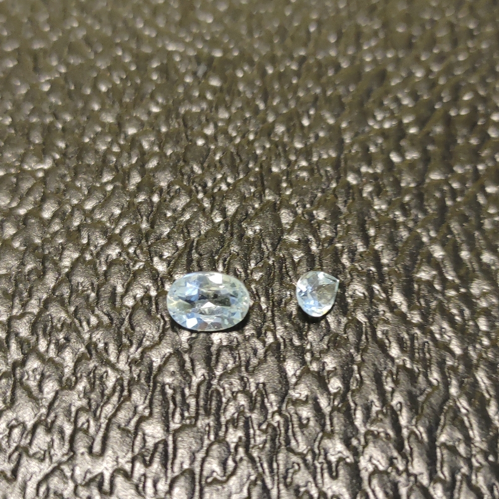 Faceted Sky Blue Topaz Gemstones #150